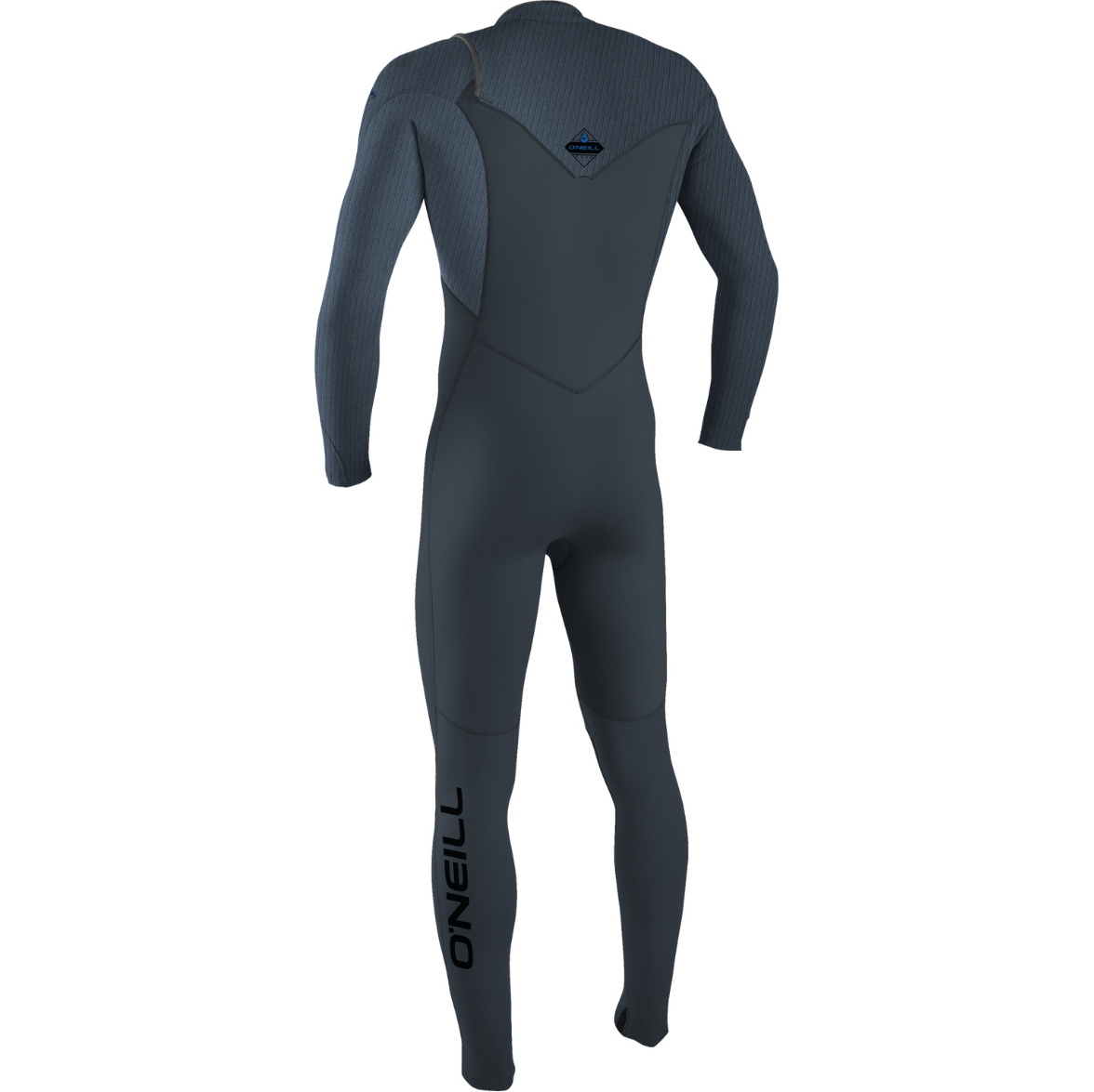 2025 O'Neill Da Uomo Hyperfreak Wind 4/3+mm Chest Zip Muta 5628 - Dark Orion / Copen Blue